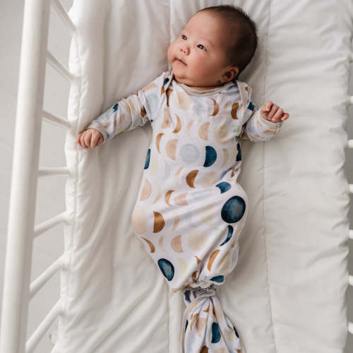 Luna Neutral Infant Knotted Gown
