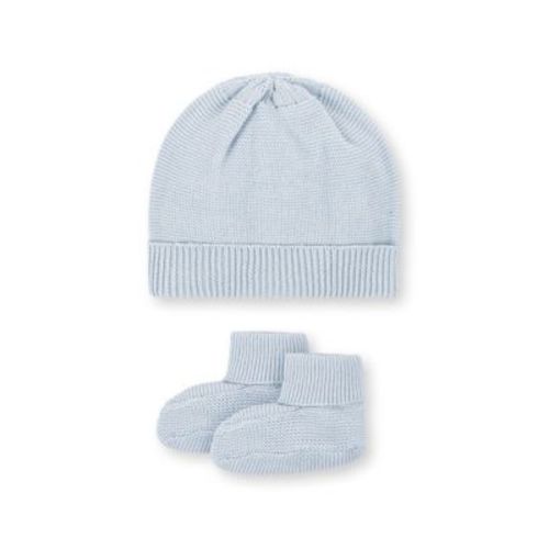Unisex Organic Sweater Beanie and Bootie 2-Piece Set - Baby