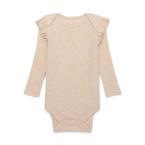 Garanimals Baby Girl Long Sleeve Rib Bodysuit, Sizes 0-24 Months