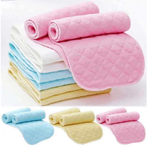 Muslin Burp Cloths 10 PCS Baby Washcloths 12.6"x4.72" 100% Cotton Super Soft Absorbent Cloth Diaper Nappies for Infants Newborns Sensitive Skin Multi-Purpose Feeding Accessories Reusable