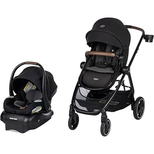 Zelia™ Luxe Modular - Baby Travel System Car Seat and Stroller, Infant Car Seat and Stroller Combo, Baby Car Seat and Stroller Combo in New Hope Black
