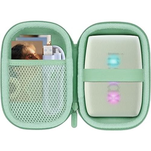 Storage Case Compatible with Fujifilm Instax Mini Link 3 2 1 Smartphone Printer (Sage Green Case)