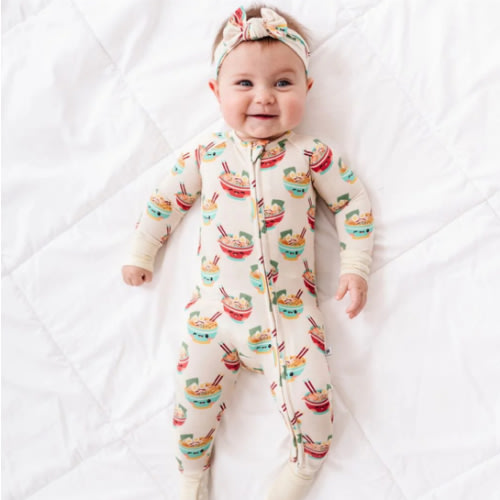 Bums & Roses - Ramen Empire Convertible Romper - 6-9 Months