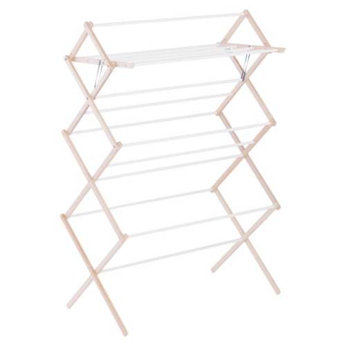 15-Dowel Wooden Clothes Drying Rack | The Container Store