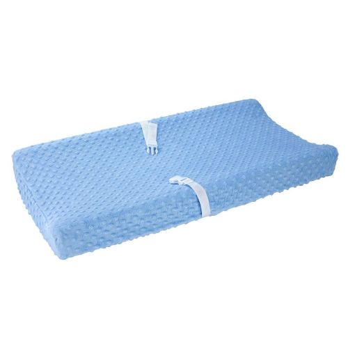 Carter's Changing Pad Cover Plush Velboa Bubble Dot - Blue