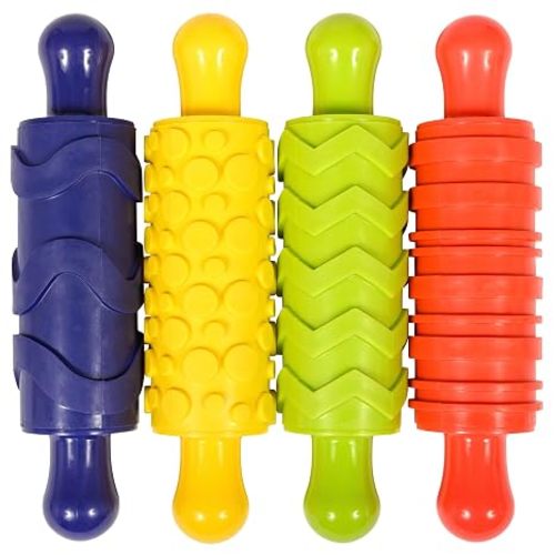 Play Dough Texture Rollers, Set of 4