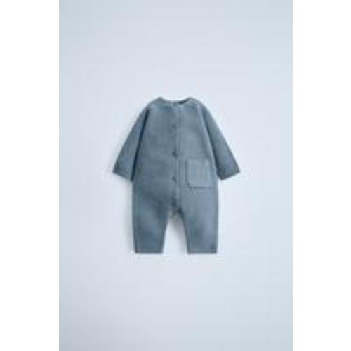 GARTER STITCH JUMPSUIT - Sand (1-3 mo)
