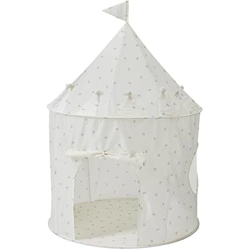 3 Sprouts Kids Play Tent with Eco-Friendly Recycled Fabric - Fun and Spacious Playhouse for Indoor Games for Toddlers and Children Ages 3-10 - Durable Fort House for Boys and Girls - Blueberry Ivory