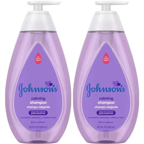 Johnson's Baby Shampoo, 20.3 fl. oz, Pack of 2 | Calming Formula | Hypoallergenic | Tear-Free | No Parabens