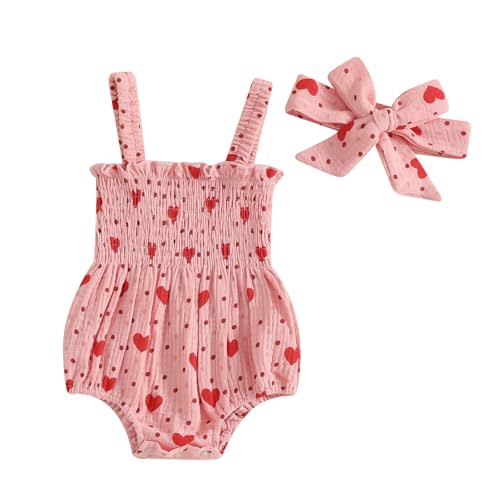 farrubbyine8 Cute Baby Girl Outfit Sleeveless Romper Breathable Ruched Bodysuit Comfy Outfits Baby Girl Summer Clothes