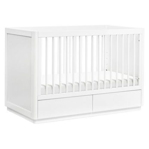 Babyletto Bento 3-in-1 Convertible Storage Crib with Toddler Bed Conversion Kit - White