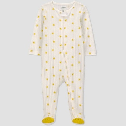Carter's Just One You® Baby Sun Graphic Footed Pajamas - Yellow 3M