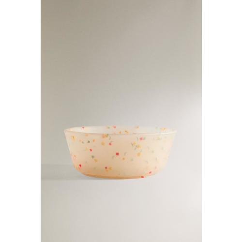 CHILDREN'S CONFETTI SILICONE BOWL