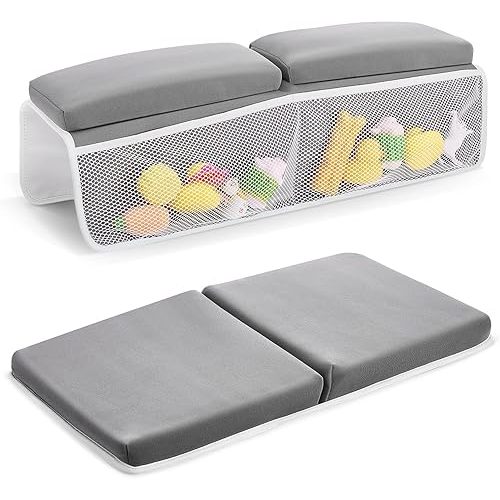 JOY ANAN Baby Bath Kneeler and Elbow Rest Pad Set, Bathtub Kneeling Pad for Toddler, Baby Accessories for Bath, Relieve Your Knees and Elbows