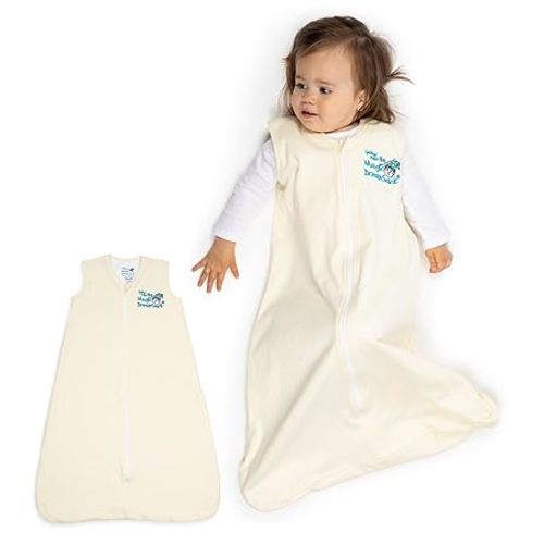 Baby Merlin's Magic Dream Sleep Sack 6-12 Months - 100% Cotton Wearable Blanket Sleep Sack - Transition Baby Sleep Sack - Promotes Restful Sleep and Movement - Soft and Cozy Design - Blue
