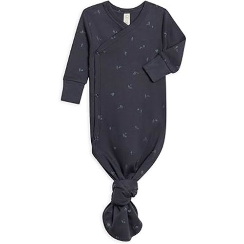 Colored Organics Baby Organic Cotton Knotted Gown - Infant Gown with Mitten Cuffs