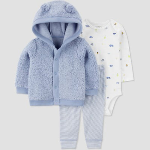 Carter's Just One You® Baby Bus 3pc Top & Bottom Set - Blue