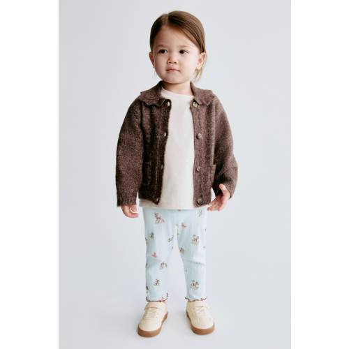 PRINTED POINTELLE LEGGINGS