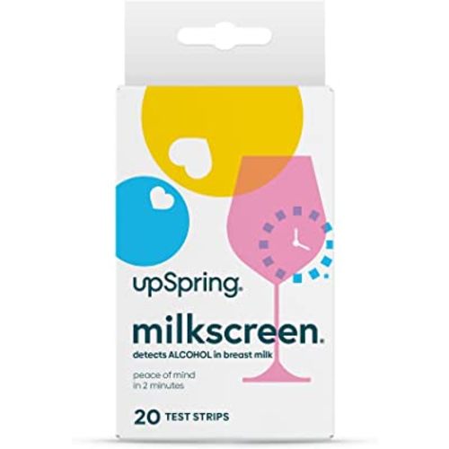 UpSpring Milkscreen Test Strips Detect Alcohol in Breastmilk | at-Home Test for Breastfeeding Moms | Simple, Non-Invasive | Results in 2 Minutes | 20 Test Strips