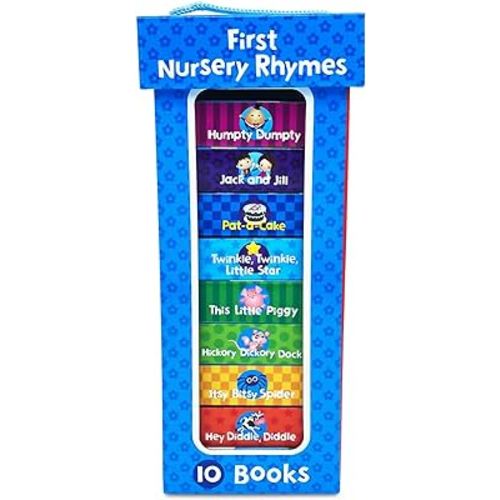 First Nursery Rhymes Tower Book - Kids Books Boxed Collection - Childrens Books, Toddler Books Set of 10