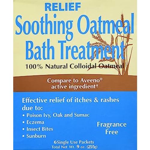 Relief MD Soothing Colloidal Oatmeal Bath Treatment - 6 Single Use Packets