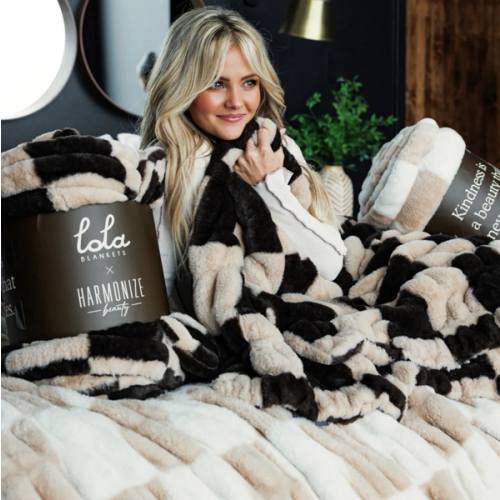 Espresso Check Blanket | Lola Blankets