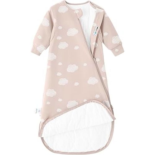 Unisex Sleeping Bag for Babies and Toddlers 1.0 Tog Sleep Sack 6-18Months, Baby Sleep Sack, Newborn Sleep Sack, Wearable Blanket Baby,One piece with sleeves,Gifts for Baby,Pink