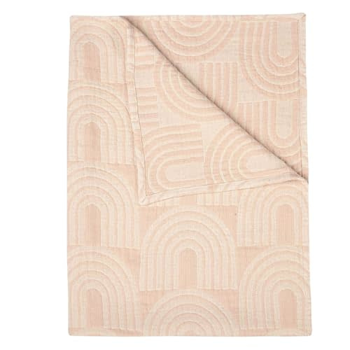 Crane Baby Blanket, Soft Cotton Jacquard Nursery and Stroller Blanket for Boys and Girls, Rainbow, 30” x 40”