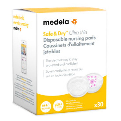 PK/30 SAFE & DRY ULTRA THIN NURSING PADS DISPOSABLE -