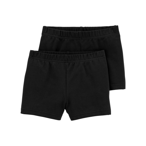 Baby Girl 2-Pack Tumbling Shorts - Black - Carter's | Carter's
