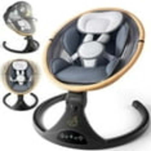 Baby Swing Infant Swings for Newborns, Electric Swing for Baby to Toddler with 5 Sway Speeds,5-Point Harness,3 Seat Positions (Gray)