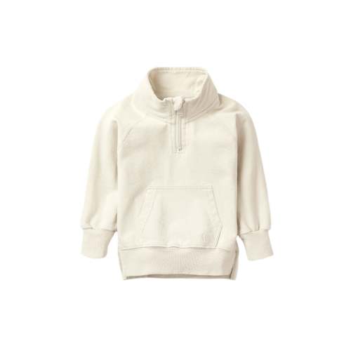 Quarter Zip Pullover - Almond Wash