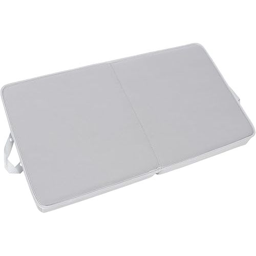 Bath Kneeler, Bath Kneeling Pad Non Slip Knee Cushion Foam Bath Kneeler and Elbow Kneeling Rest Pad Bathtub Kneeling Pad Baby Bath Mat for Bathing Baby (Grey with Grey)