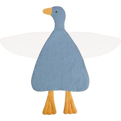 Baby Toys Lovey Blanket Soft Duck Toys for Newborn Essentials 0-6 Months, Sensory Stuffed Animal Security Blanket for Boys and Girls (Duck-Costume Blue)