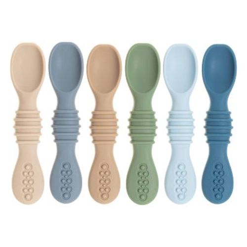 Sperric Baby Spoons Self Feeding Spoons - 6+ Months, Infant Spoons First Stage, Baby Led Weaning BPA Free Teething Spoons