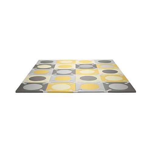 Skip Hop Playspot Interlocking Foam Tiles, Yellow-Grey - 20 large pieces!