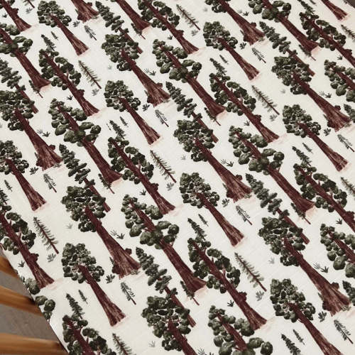 Muslin Crib Sheet Redwoods