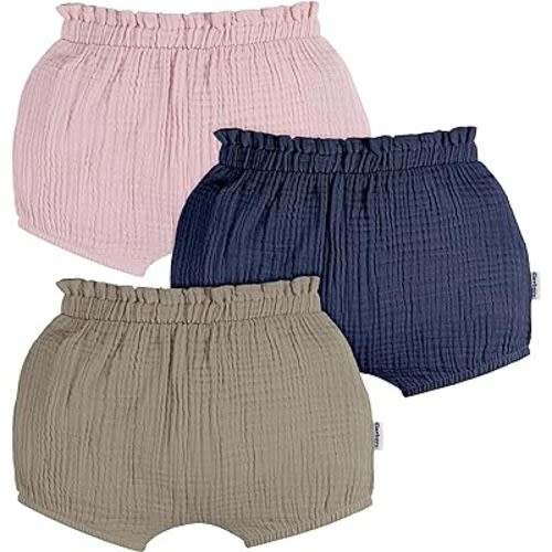 Gerber Baby Girls' 3-Pack Bubble Shorts