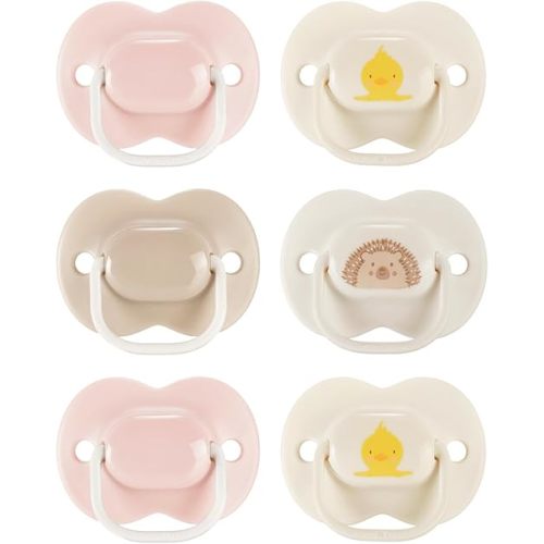Tommee Tippee Anytime Pacifier, 0-6 Months, 6 Pack of Symmetrical, BPA Free Pacifiers
