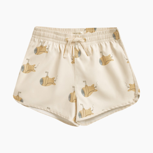 Rylee + Cru Swim Trunk - Natural, 3-6 M