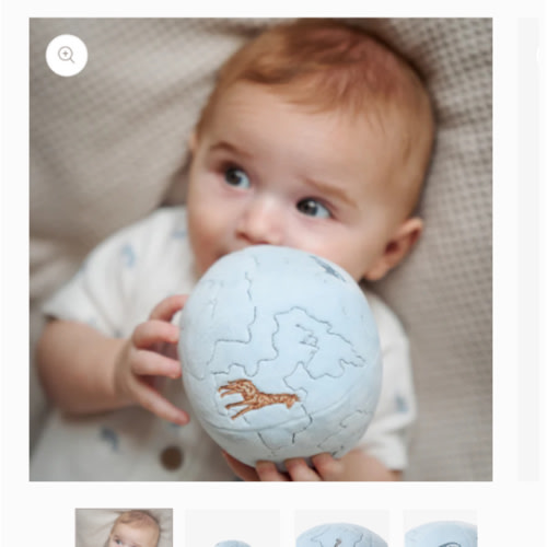 World Explorer Globe Plush Rattle BLUE / O/S