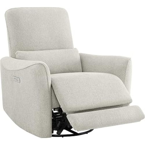CHITA Power Swivel Glider Recliner Chair, Tall-Wide, Dove Grey