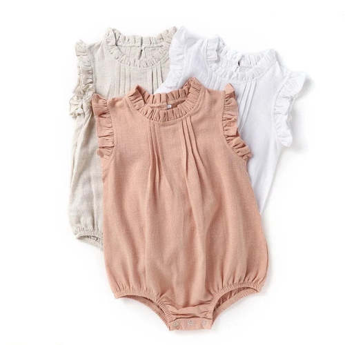 Sleeveless Ruffle Romper Bodysuit