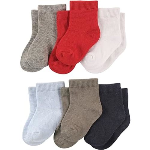 Luvable Friends Unisex Baby Newborn and Baby Socks Set