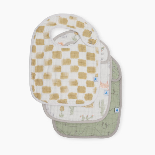 Little Unicorn Cotton Muslin Classic Bib (3 Pack) - Adobe Checker