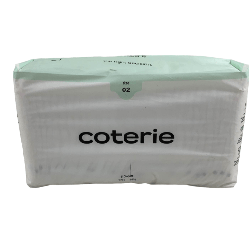 Coterie Size 2 Diapers, 31 Count