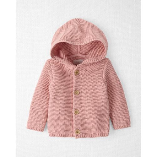 Baby Organic Signature Stitch Cardigan in Rose - Carter's | Carter's