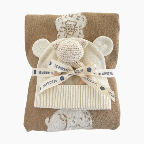 Blueberry Hill Baby Honey Bear Gift Set - Tan