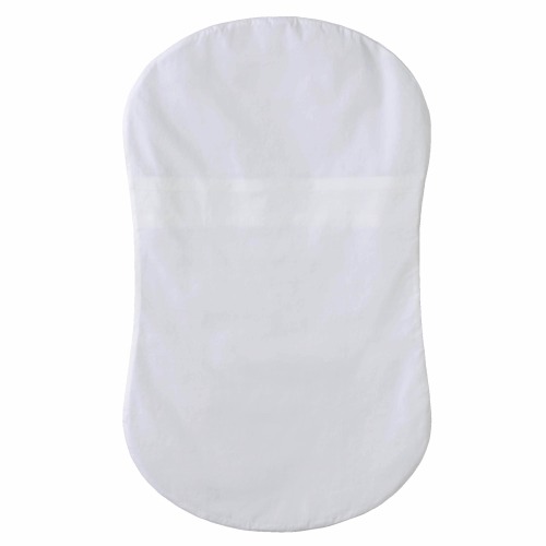 White Cotton BassiNest Fitted Sheet | HALO