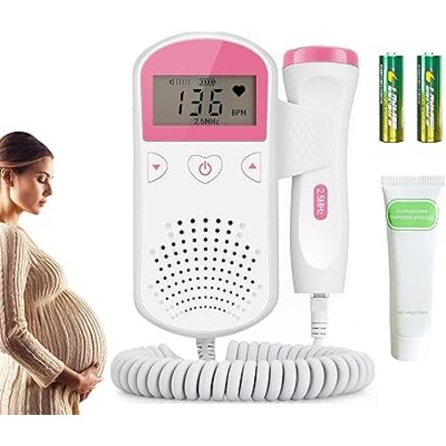 Fetal Heartbeat Doppler Pregnancy Accessories Portable Baby Monitor Heartbeat Bag Easy to Use at Home-K4